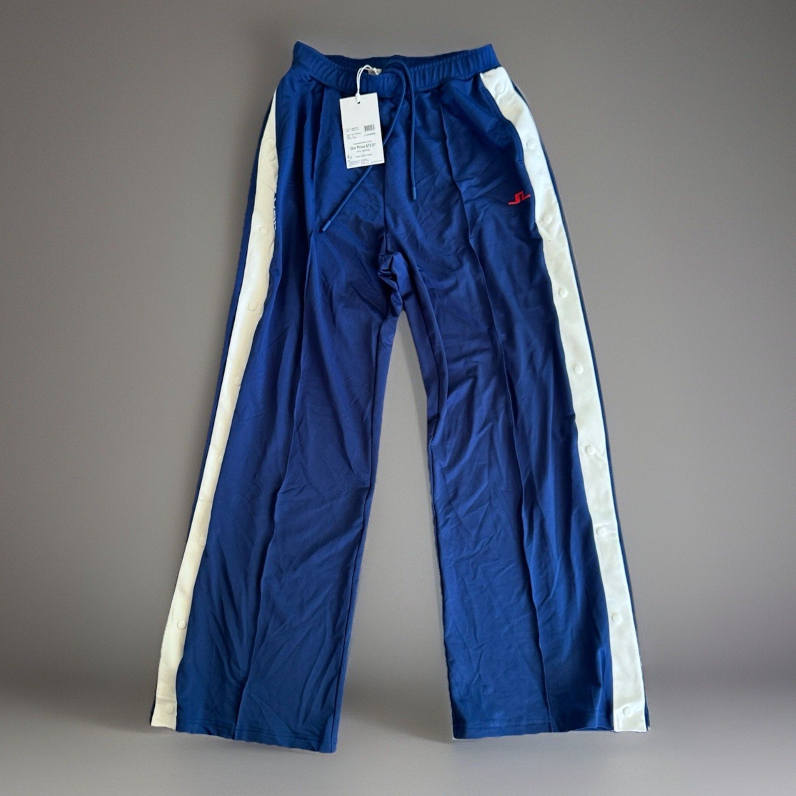 Women's J Lindeberg JL Orianne Pants Athletic USA Blue White Sz Medium NWT$125