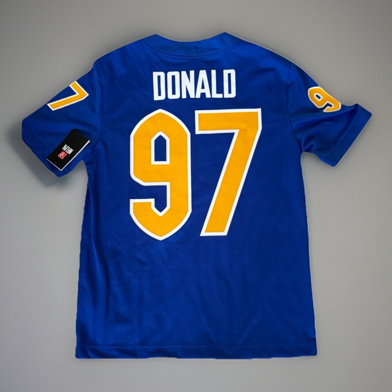 NWT Nike Aaron Donald #97 Pitt Panthers Blue Football Jersey Men's Medium